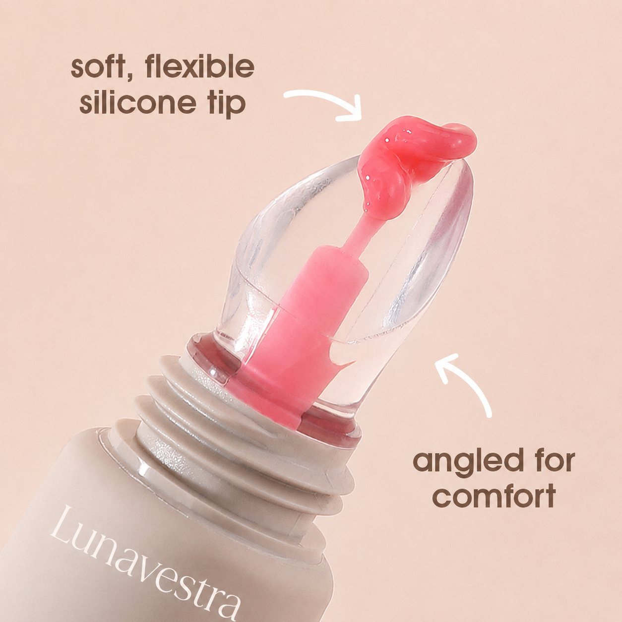 Tinted Lip Gloss with Silicone Applicator