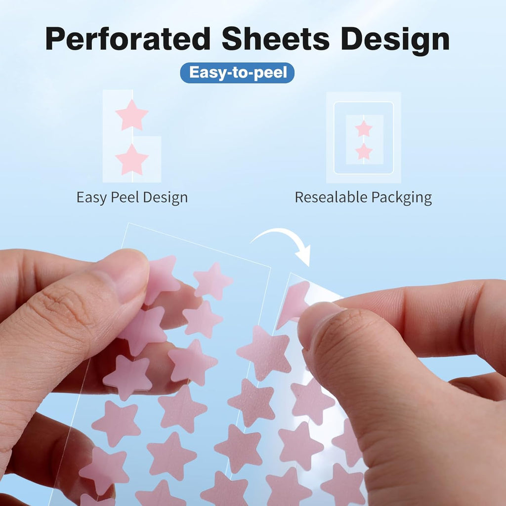 Star-Shaped Blemish Patches – Hydrocolloid, Pack of 200