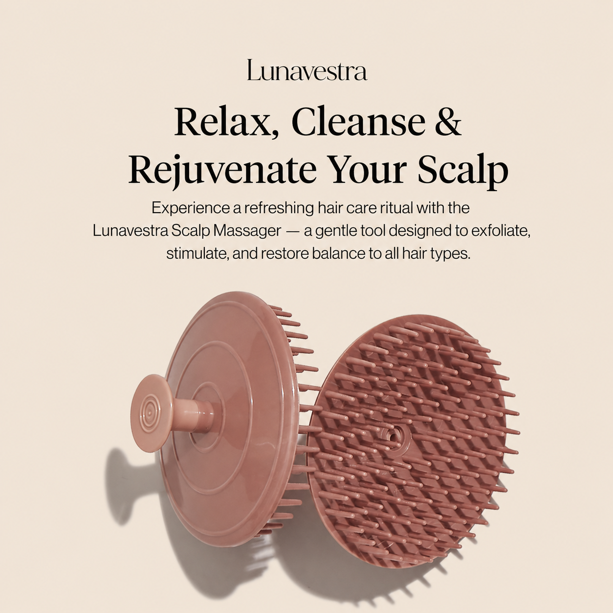 Scalp Exfoliator Massage Brush – Recycled Plastic