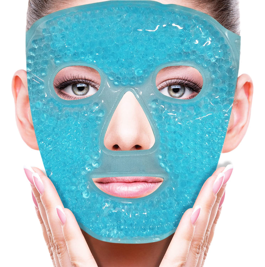 Gel Bead Face Mask -- Hot & Cold Compress for Face and Eyes