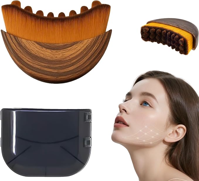 Facial Contour Massage Brush with Protective Case