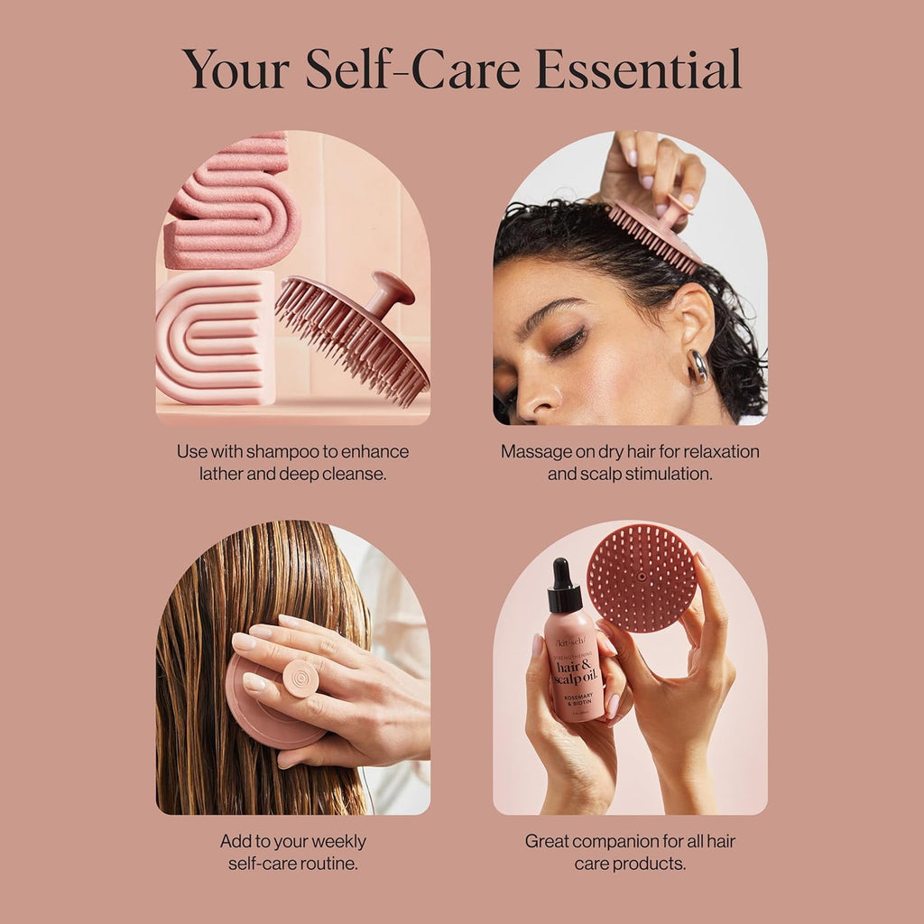 Scalp Exfoliator Massage Brush – Recycled Plastic