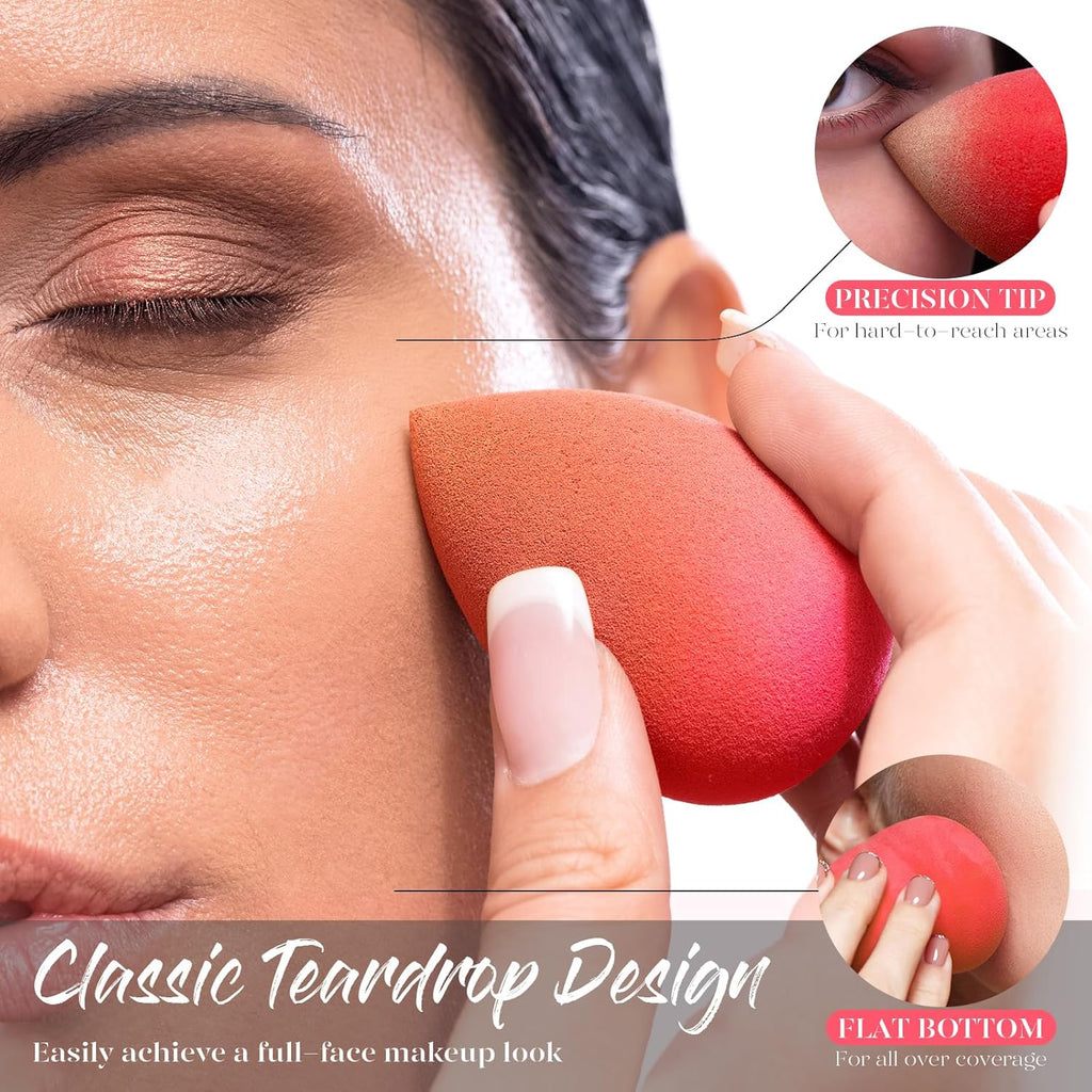 Makeup Sponge Blender -- Teardrop Beauty Sponge for Foundation and Full Face Application