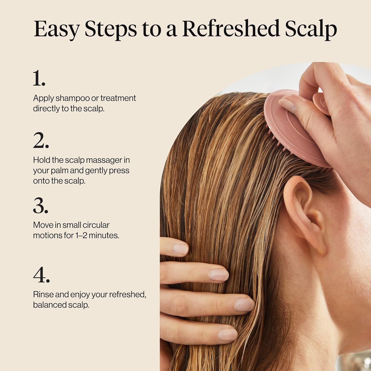 Scalp Exfoliator Massage Brush – Recycled Plastic