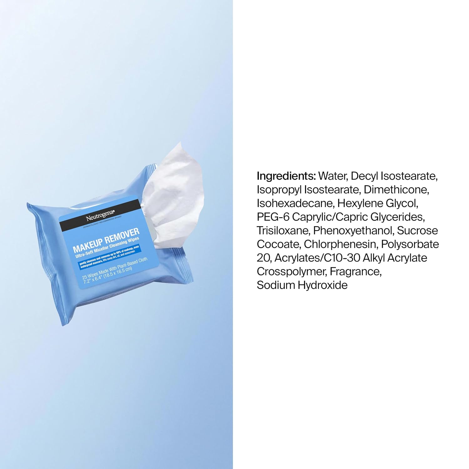 Makeup Remover Cleansing Towelettes – Individually Wrapped, Pack of 20